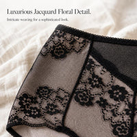 Women's Plus Size High Waist Lace Briefs Tummy Control Butt Lift Seamless Underwear