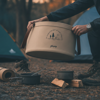 Portable Folding Basin for Outdoor Travel, Laundry, Face Washing, and Foot Soaking - 6.8L/12L