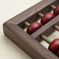 5-Rod Chinese Abacus Vintage Abacus with Gift Box Calculating Tool for Collectors, Home Decor