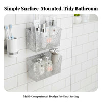 Makeup Storage three-in-single Wall-Mounted Bathroom Organizer Multifunctional Design