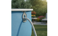 Flat-Backed Swimming Pool Pipe Holder with Adhesive Tape Wall-Mount Swimming Pool Pipe Holder Above Ground Tooltool-Less for Backyard Pools