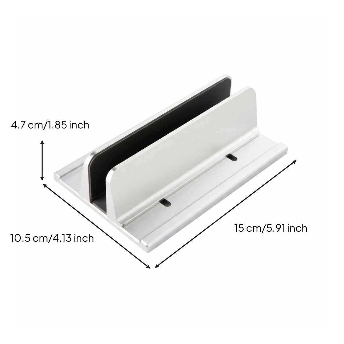 Laptop Stand Heat Dissipation Vertical Laptop Stand Adjustable Width Computer Accessory for Worktable