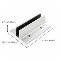Laptop Stand Heat Dissipation Vertical Laptop Stand Adjustable Width Computer Accessory for Worktable