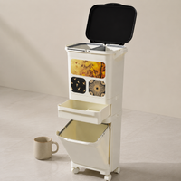 Trash Can, 45L, Pedal-Type, Dustbin, 42L, Household Use, Kitchen, Living Room, Stylish, Slim
