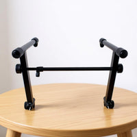 Double Tier Keyboard Stand Heavy Duty Double Keyboard Stand Portable 2-Tier Synthesizer Rack for Artists