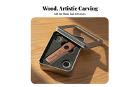 Easy to Learn Wooden Kazoo Portable Wood Kazoo Instrument Comes with Gift Box for Beginners, Kids, Music Education, Party, Travel