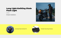 Ultra-bright dual-color LED warning lamp