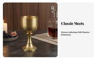Brass Goblet Thickened Solid Brass Chalice Decorative