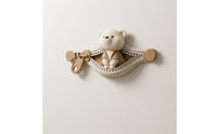 Sculpted Teddy Bear Wall Plaque Playful Bear Wall Decor Sturdy Unique for Baby, Kids, Nursery, Playroom