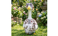 Goose Dress with Bonnet Plaid Goose Outfit with Bonnet Farmhouse Decor for Entryway