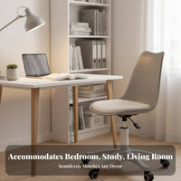 Ergonomic Computer Chair Height Adjustable Wheeled Study Chair with Footrest