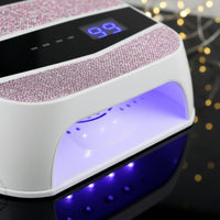 LED Nail Lamp Fast Curing Gel Nail Lamp with Smart Sensor Dryer Dual Wavelength Touch Control for Manicurists, Home DIY