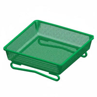 Unobstructed Design Ground Bird Feeder Tray Powder Coated Metal Mesh Bird Feeder Easy to Clean Rust-Resistant for Garden Owners, Yard, Patio
