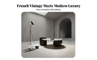 Light Luxury Design Nesting Coffee Table Set Veined Pattern Top Nesting Table Set Space Saving Living Room Furniture Easy to Clean for Apartment Dwellers, Homeowners, Interior Designers, Small Areas, Lounge Area, Balcony, Reading Nook