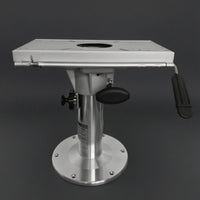 Metal Aluminum Alloy Pedestal Heavy Duty Mounting Plate with Base Weighted Adjustable Support Column for Installers, Fabricators, Industrial Installation, Workshop