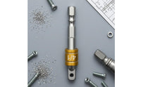 Cr-V Steel Hex Shank Adapter Bit Electroplated Hex to Square Adapter Anti-Detachment Socket Converter Forged Metal