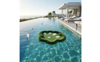 Buoyant Putting Surface Artificial Turf Water Golf Practice Mat Portable Buoyant Putting Mat for Golfers, Beginners, Outdoor