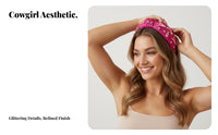 Crystal Headband Chic Able Crystal Hair Band Jeweled Headband Statement Piece Glitter Hair Hoop Sparkling for Everyday Wear