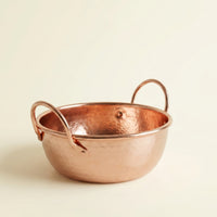 Copper Pot with Loop Handles Compact Hammered Copper Pot Traditional Cookware for Home Cooks