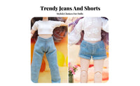BJD Doll Clothes Doll Outfit Fashionable Miniature Pants for Kids, Display