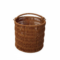 Woven Basket with Handle Versatile Wicker Hamper for Wedding