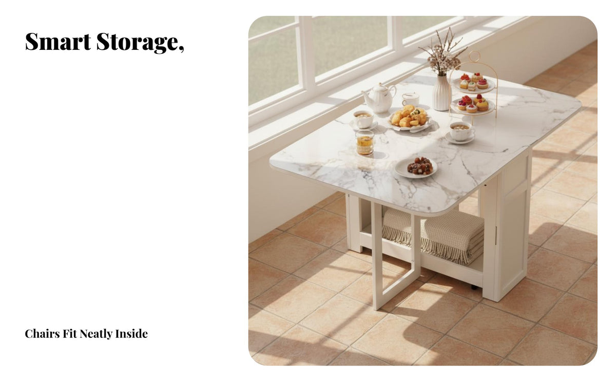 Space-Saving transformable Dining Console Sintered Stthree-in-one Top Household Furniture Multi-Functional Storage Cabinet scuffResistant for Apartment Dwellers, Homeowners, Interior Designers, Small Apartments, Kitchen, Living Room