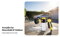 Car Wash Foam Multi-Functional 8 Pattern Water Sprayer Multipurpose Hose Nozzle Soap Dispenser for Window Washing