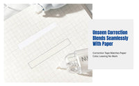 Clear Correction Tape, Transparent Pen Design, Original Paper Color, Smooth & Quiet, Student Stationery