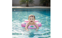Adjustable Baby Buoyancy Aid with Shoulder Straps Padded Baby Swim Buoyancy Aid Safe Non-Inflatable Swim Circle Stable for Toddlers