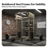 Comprehensive Guided Machine Heavy-Duty Construction Multifunctional Workout Station High Weight Capacity Full Body Workout Machine for Bodybuilders