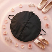 Diagonal Zipper Tutu Bag Nonwoven Round Tutu Bag Polypropylene Storage Soft-Sided for Dancers, Recital