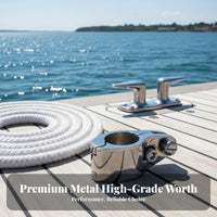 Stainless Steel Tube Clamp Accurately-Cast Cast Boat Cover Tube Clamp Hinged Jaw Slide Aquatic Jaw Slide for Boats