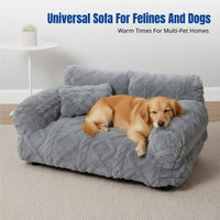 pillow-edged Pet Sofa Removable and launderable Cover pillow-edged Pet Lounger extremely Soft pet Bed for Dogs, Small Dog Owners, Indoors, Living Room, Bedroom