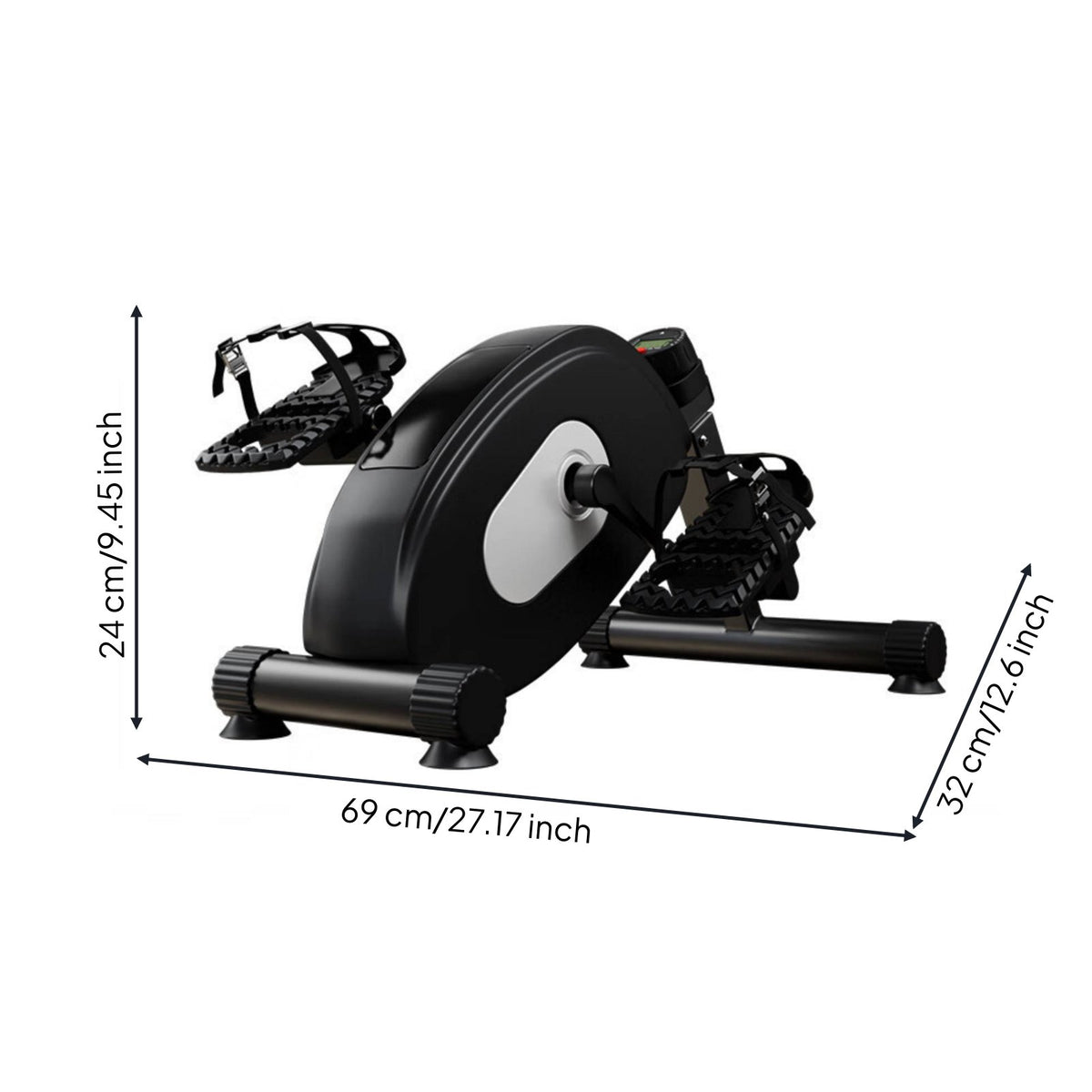 Adjustable Resistance Electromagnetic Pedal Exerciser Low Effect Seated Leg Exerciser Portable for Seniors