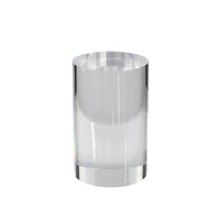 8 Pieces High Clarity Acrylic Cylinder Riser Multi-Purpose Transparent Acrylic Pedestal Polished Surface Clear Cylinder Pedestal Lightweight
