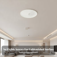 Screws Included Ceiling Box Cover Plate Smooth Surface Round Ceiling Cover Plate