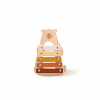 5 Pieces Early Learning Wooden Musical Toy Set Natural Wood Wooden Baby Musical Set Polished Edges Baby Percussion Toy Gift Ready for Nursery