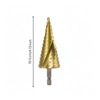 Stepped Design Step Drill Bit High Speed Steel Hole Cutter 4-32 Mm for Metal Drilling