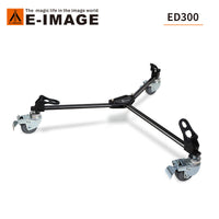 Eimage ED300 Tripod Base Pulley with Wheels for Camera