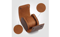 Single Watch Travel Case Portable Watch Roll with Cushion Luxurious Portable Storage Compact Organizer for Drawer