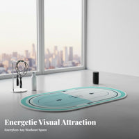 Noise Reduction Jump Rope Mat Thickened Design Skipping Rope Mat Non-Slip Soundproof Floor Pad Long-Lasting for Apartment Dwellers, Indoor, Home Gym