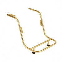 Steel Footrest Bracket Curved Barber Chair Footrest Replacement Foot Rest Chrome Finish Salon Hardware Rubber Feet