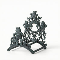 Decorative Hose Rack Cast-Iron Style Decorative Hose Holder Vintage-Inspired Ornate for Gardeners, Yard, Patio