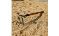 5 Tine Beach Rake Versatile Shellfish Digging Rake Tines Steel Digging Claw for Gardeners, Beach, Vegetable Bed