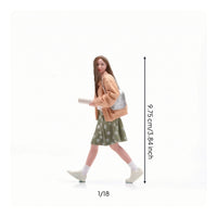 1:18 Scale Girl Figure Realistic Girl Figure Model Tiny Miniature Figurine for Diorama