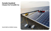 Photovoltaic Panel Washing Tool Easy to Use Telescopic Photovoltaic Module Cleaner Scratch Bristles Water-Fed Telescopic Pole Brush for Maintenance