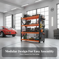 Pegboard Storage Rack High Capacity Pegboard Tool Shelf Steel Construction Heavy Duty Tool Shelf for Mechanics, DIY Enthusiasts, Warehouse