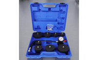 9 Pieces Stepped Turbocharger Boost Leak Tester Kit Heavy Duty Turbo Pressure Tester Kit with Pressure Gauge Portable Turbo Leak Test Tool Adjustable for Mechanics