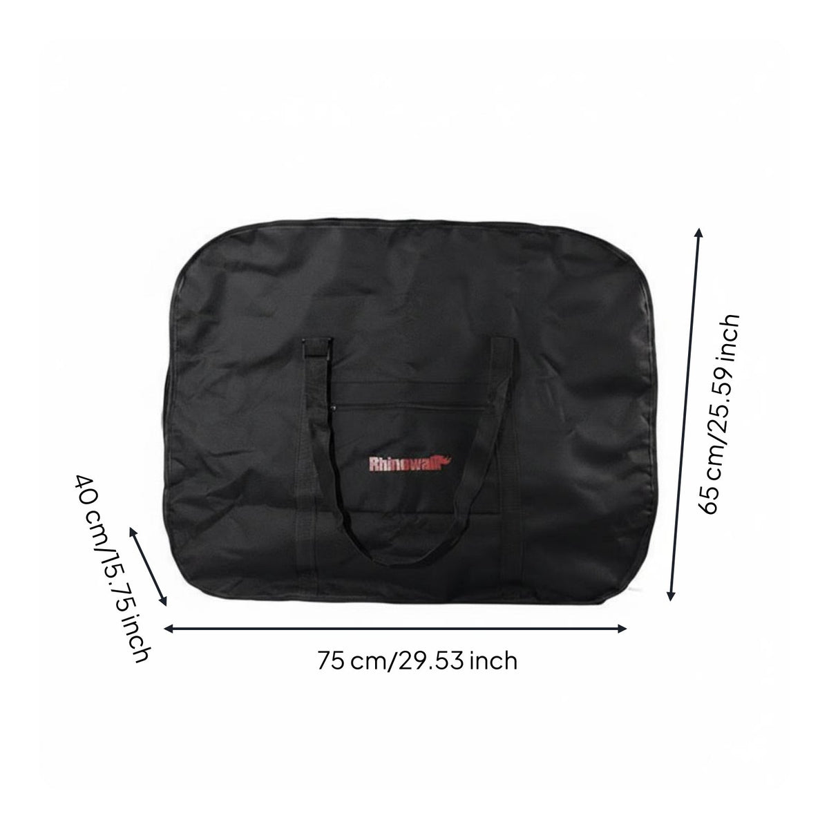 Portable Folding Bike Bag Heavy Duty Folding Bike Travel Bag Shoulder Strap Two-Wheeler Carry Case Double Layer Thick for Cyclists, Commuters