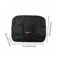 Portable Folding Bike Bag Heavy Duty Folding Bike Travel Bag Shoulder Strap Two-Wheeler Carry Case Double Layer Thick for Cyclists, Commuters